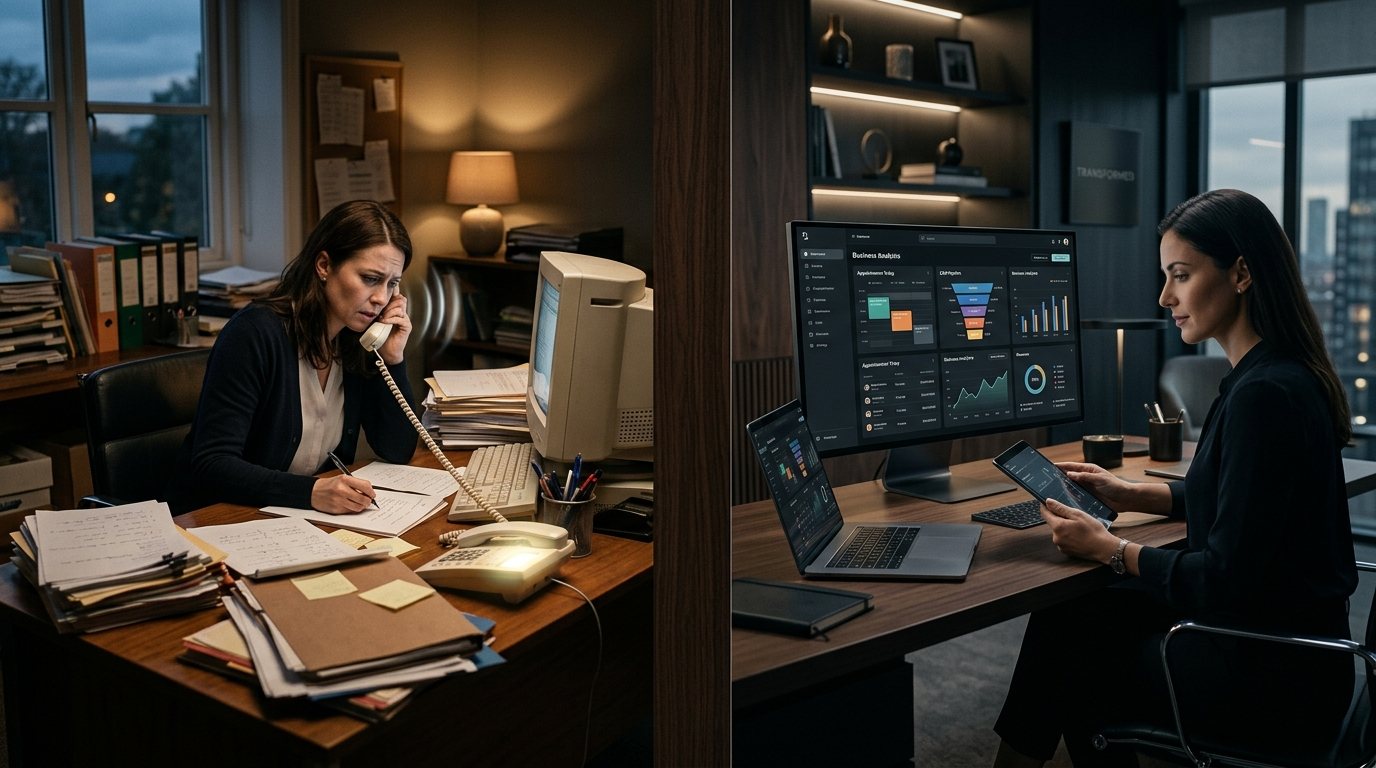 A traditional business transformed into an automated digital company